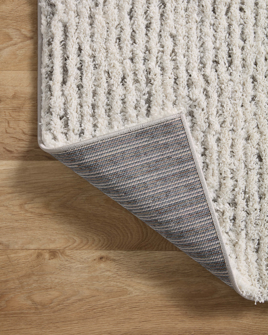 Levitt Shag Rug 02 | Ivory / Grey