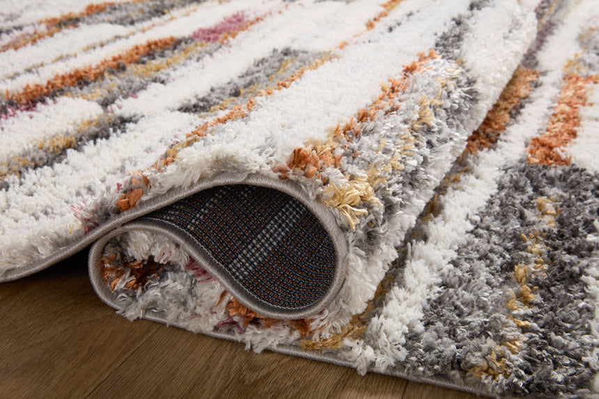 Levitt Shag Rug 03 | Ivory / Sunset