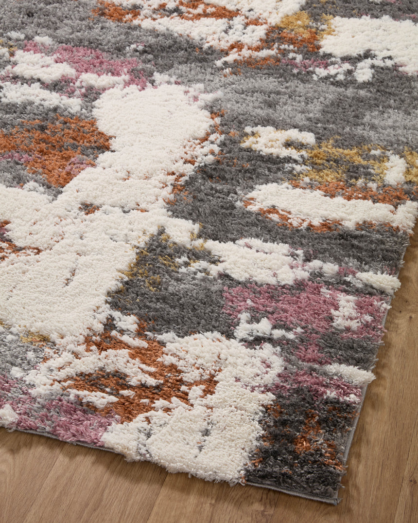 Levitt Shag Rug 04 | Grey / Multi