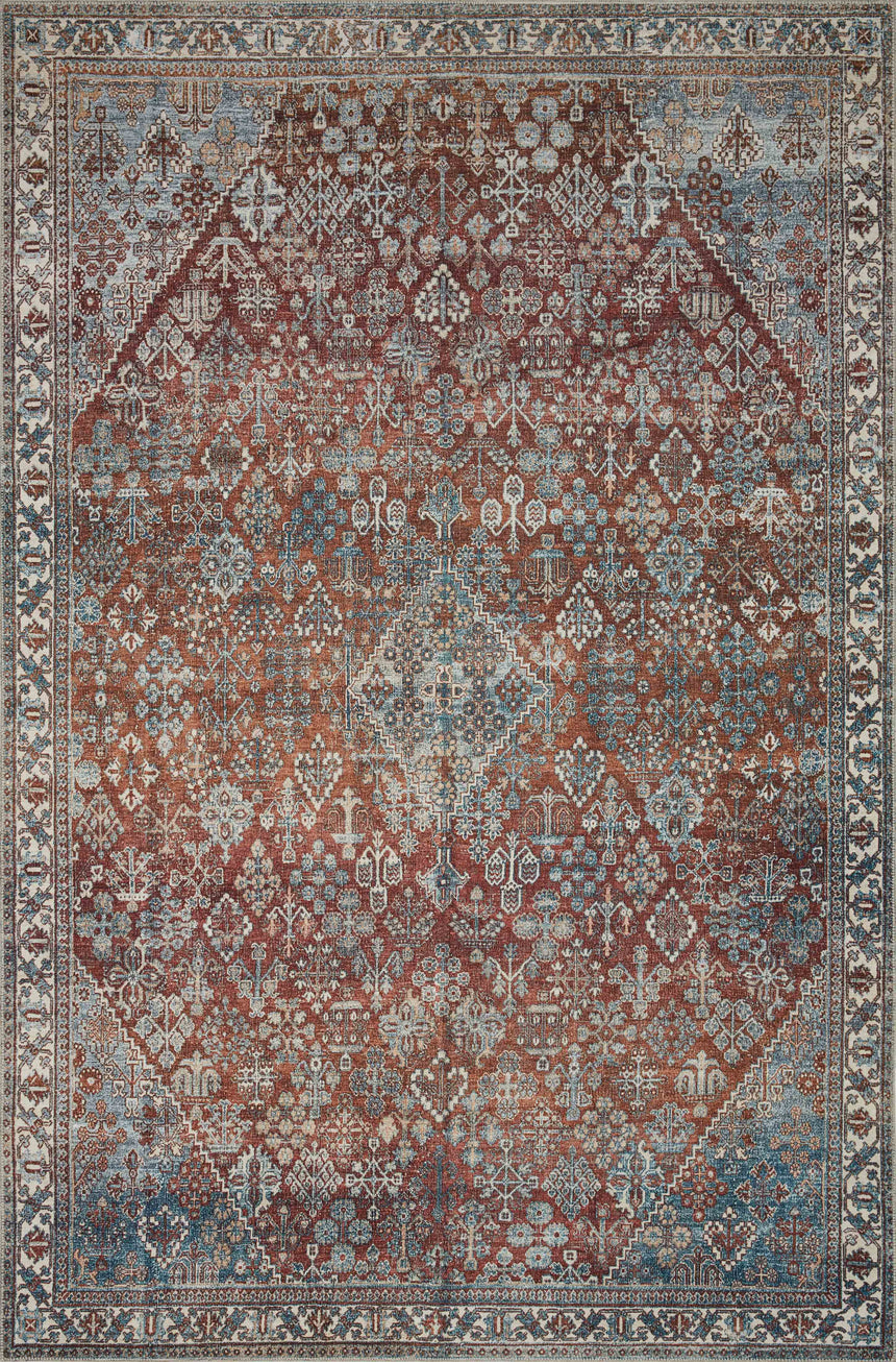 Lenna Rug 04 | Brick / Sky