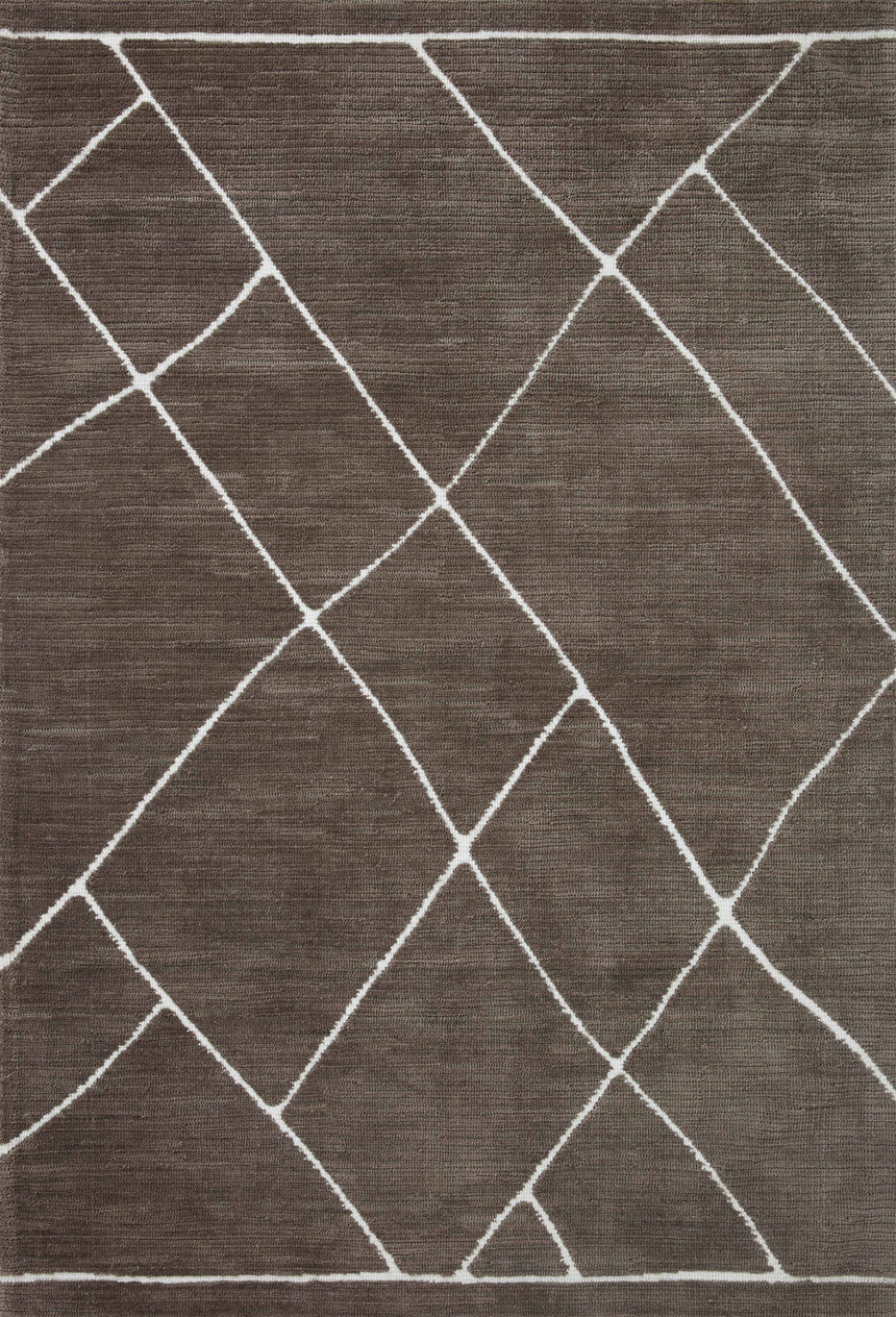Logan Rug 01 | Mocha / White