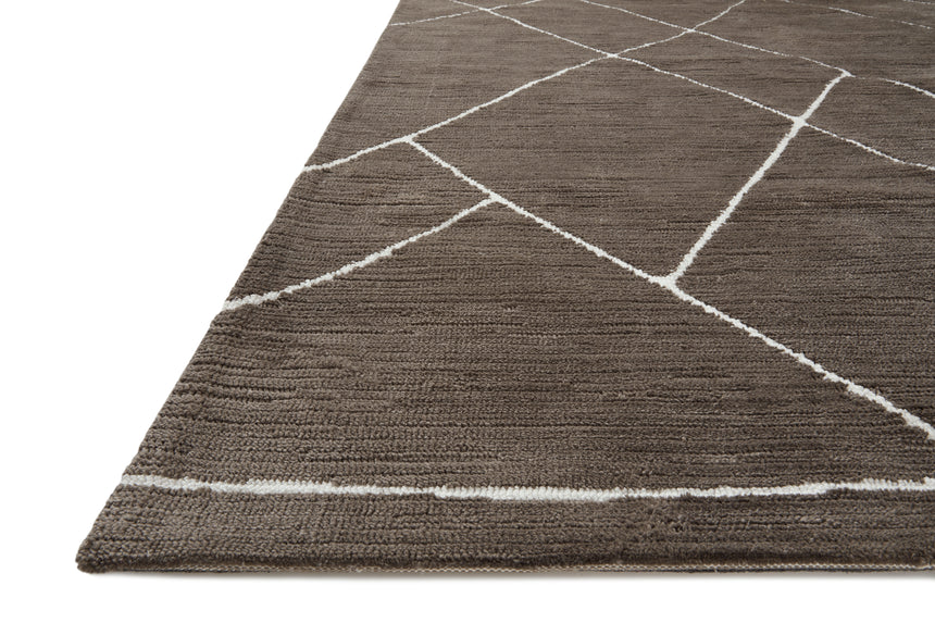 Logan Rug 01 | Mocha / White