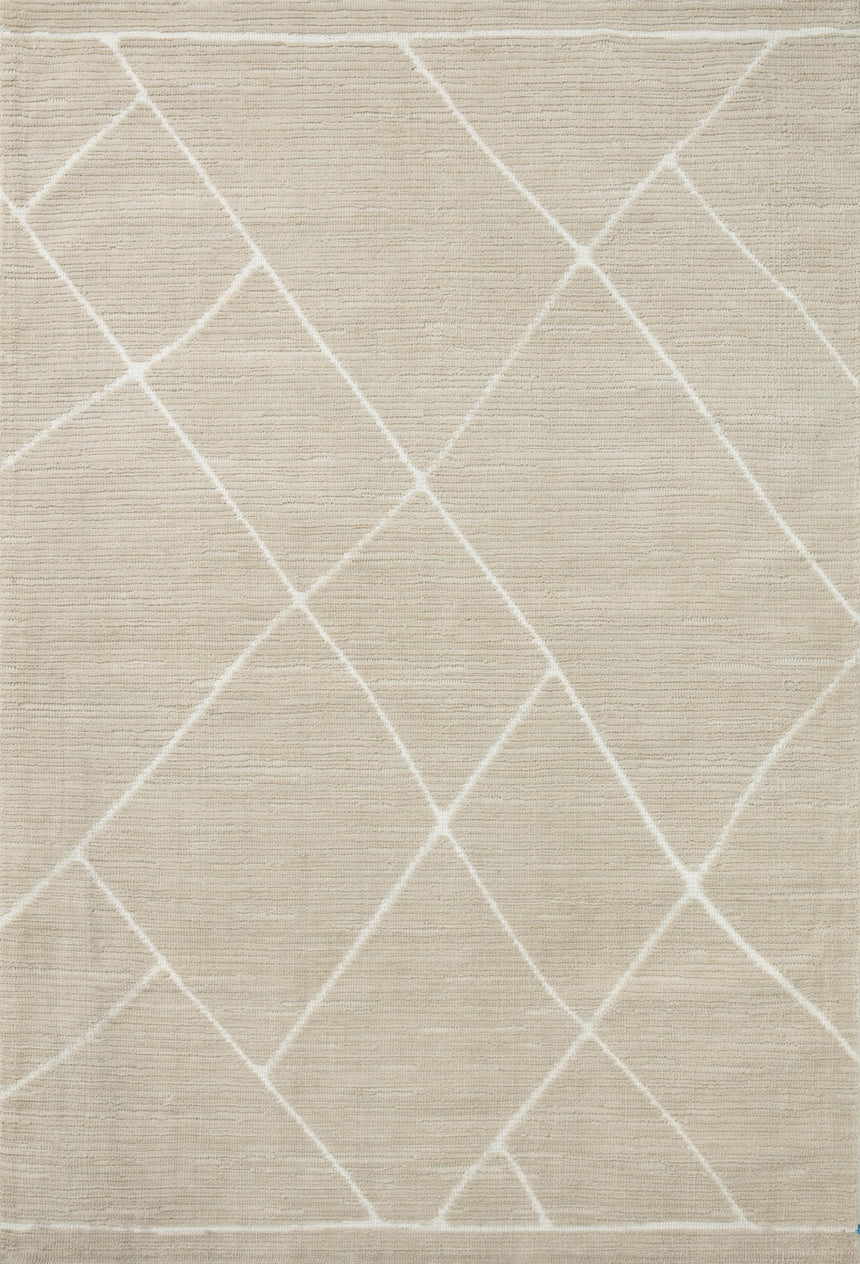 Logan Rug 01 | Oatmeal / White