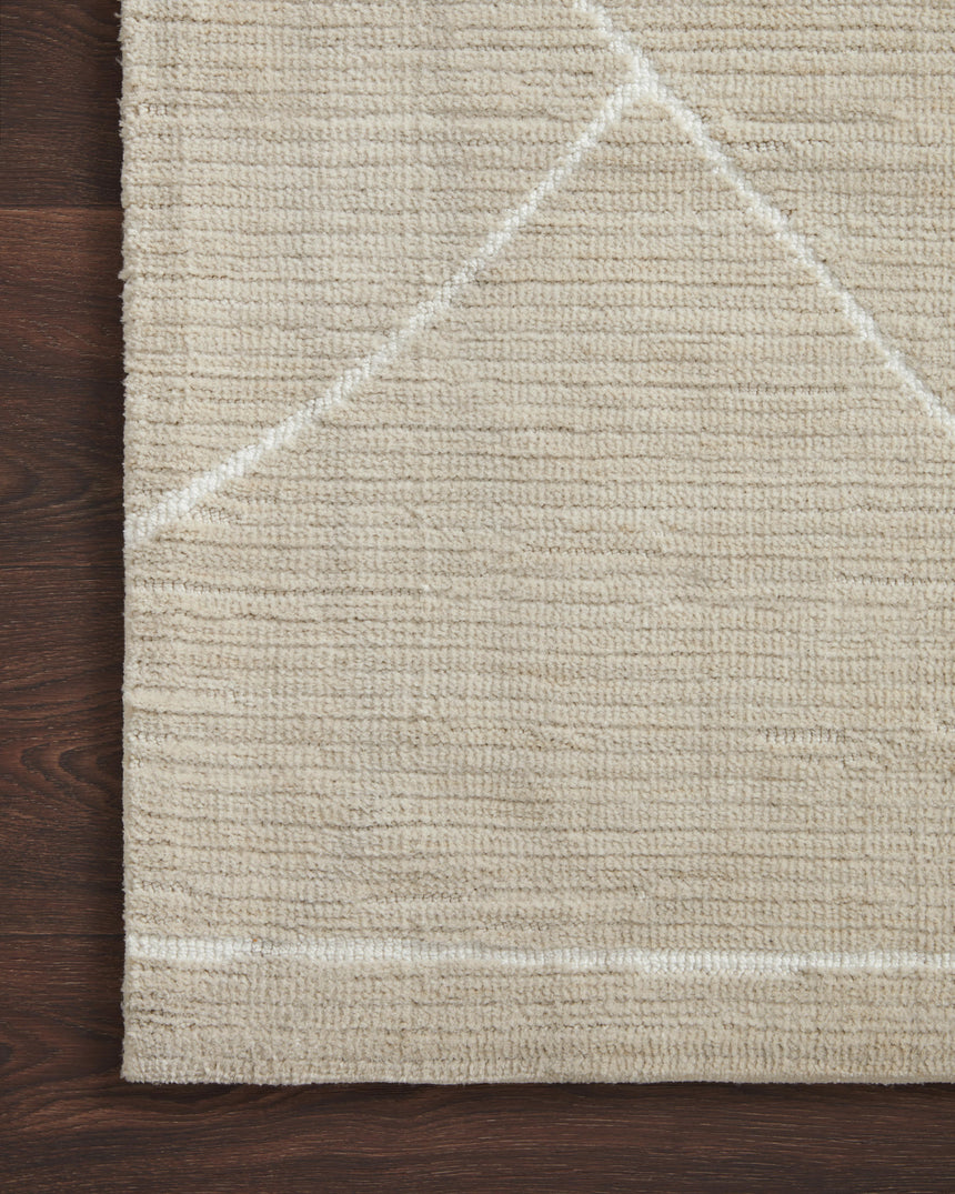 Logan Rug 01 | Oatmeal / White