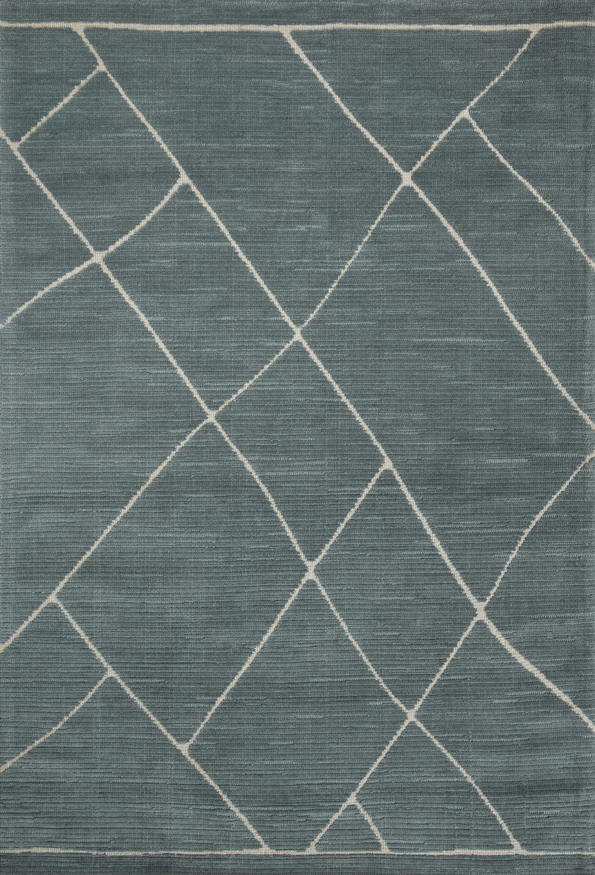 Logan Rug 01 | Slate / White