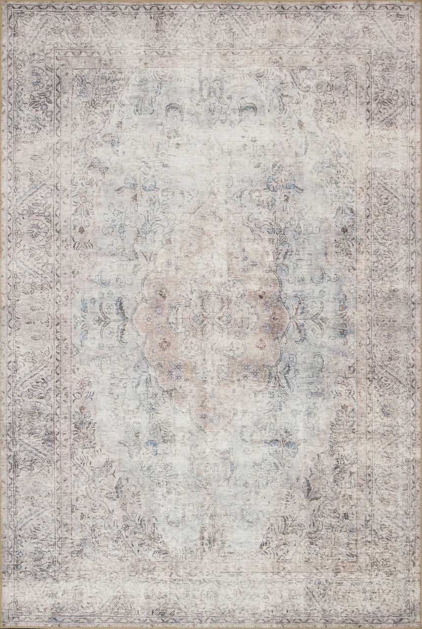 Loren Rug 04 | Silver / Slate
