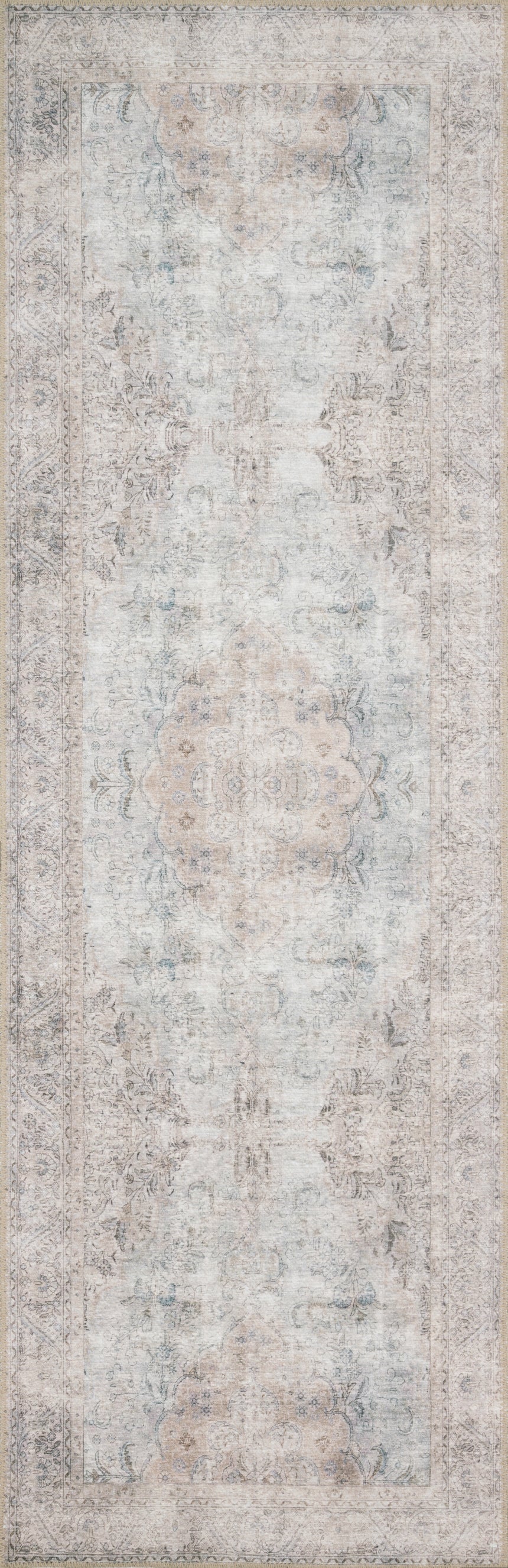 Loren Rug 04 | Silver / Slate