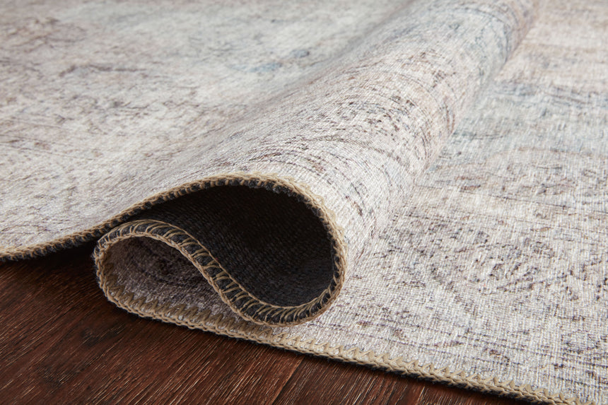 Loren Rug 04 | Silver / Slate
