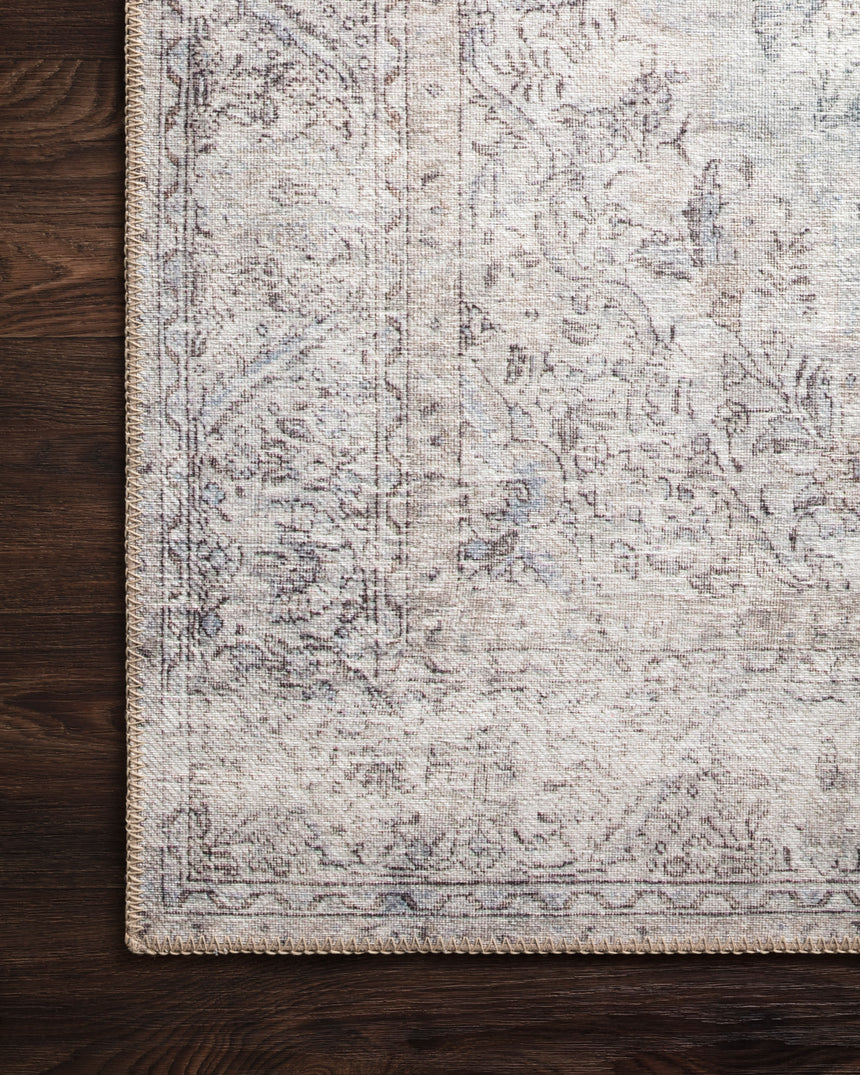 Loren Rug 04 | Silver / Slate