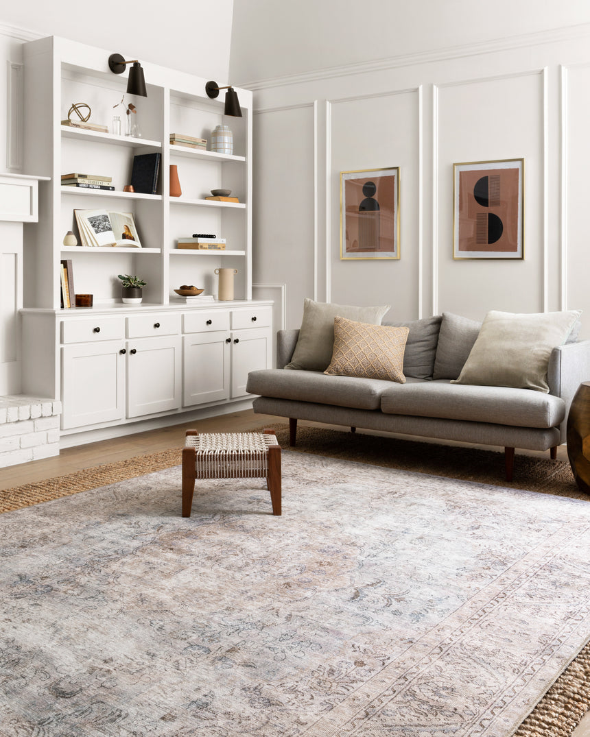 Loren Rug 04 | Silver / Slate