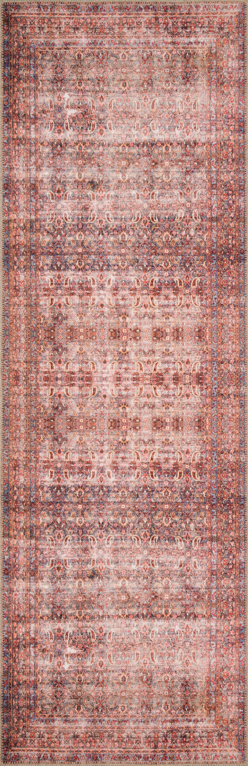 Loren Rug 05 | Eggplant / Crimson