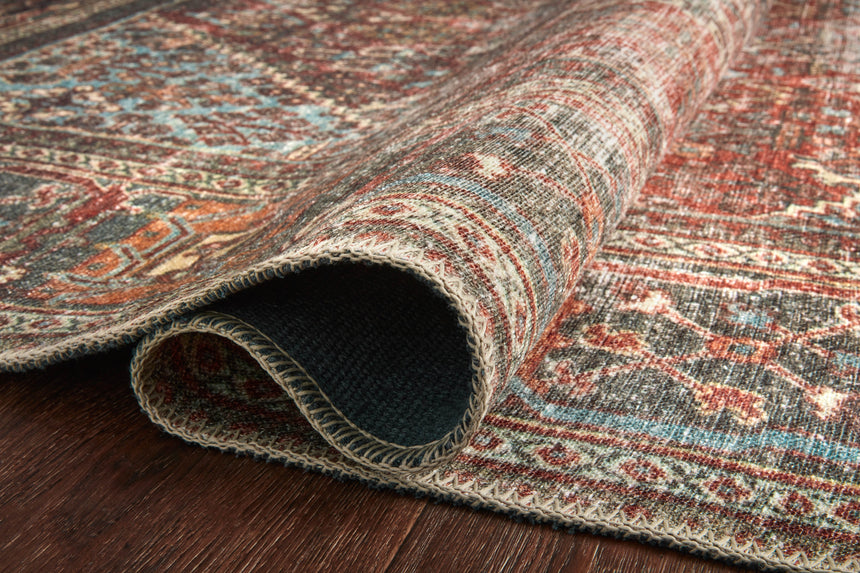 Loren Rug 13 | Brick / Midnight