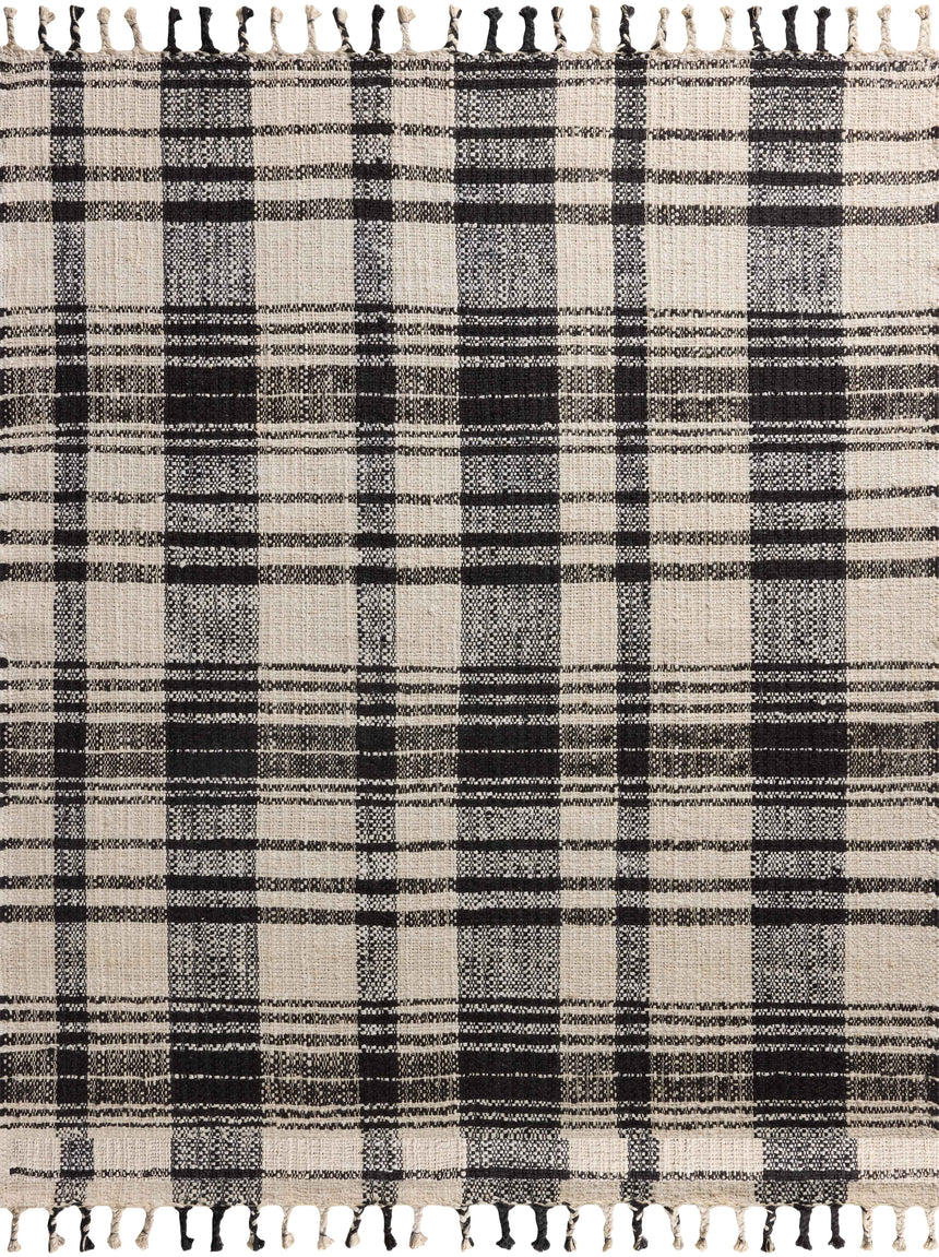 Louie Rug 04 | Ivory / Black