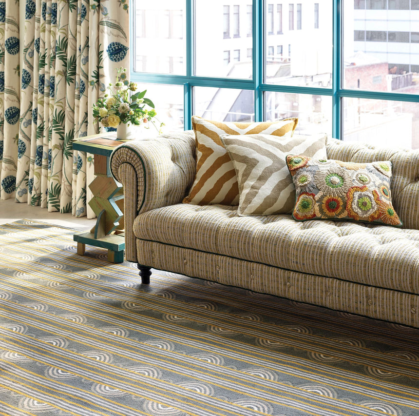 Button Hand Micro Hooked Wool Rug