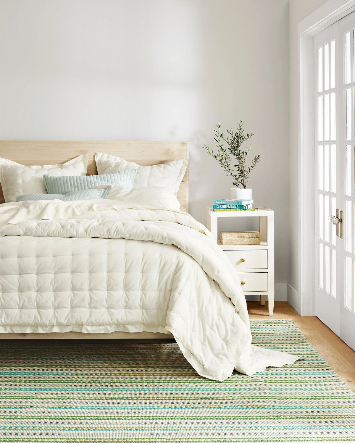 Long Slade Handwoven Cotton Rug