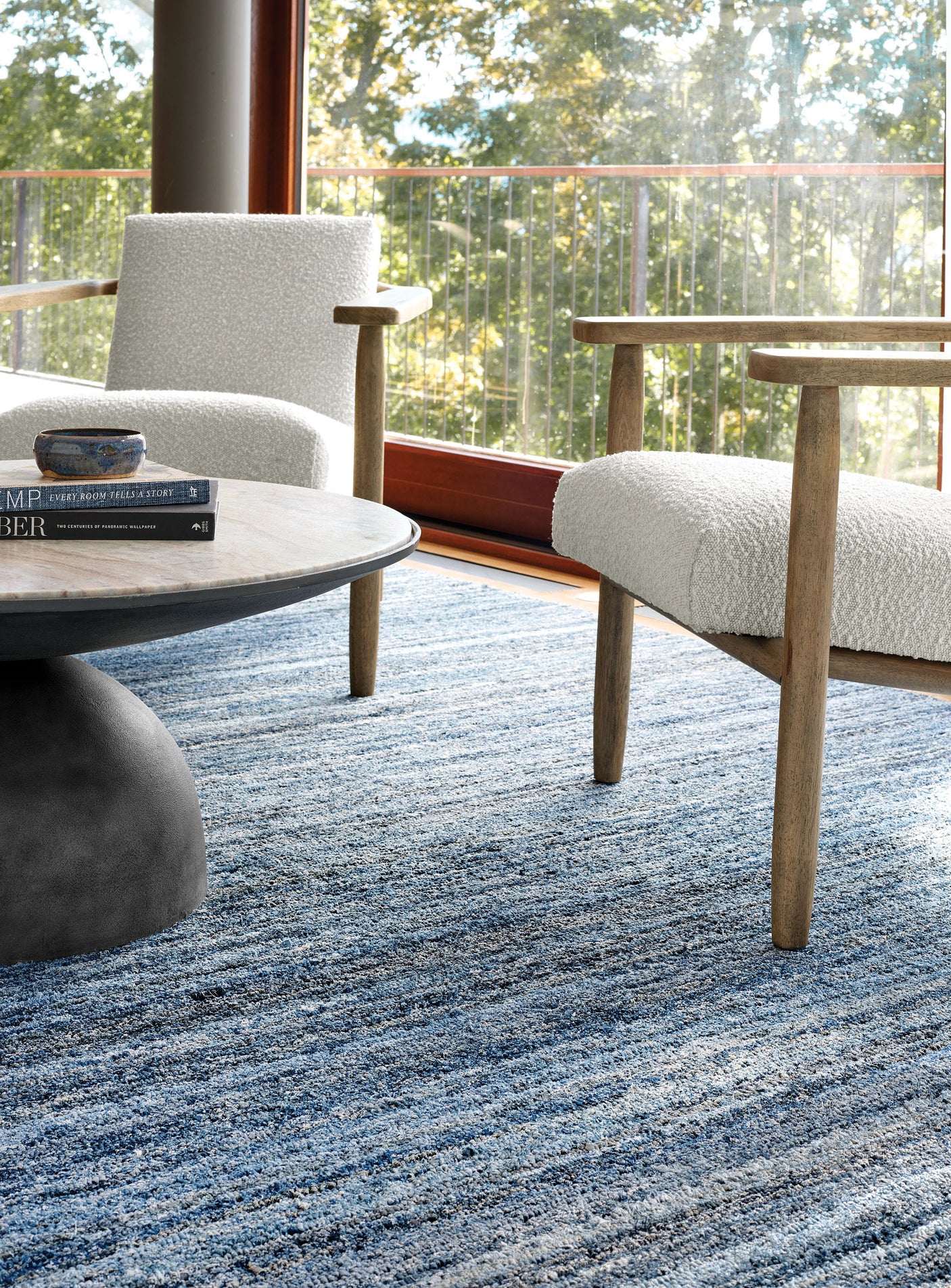 Denim Chindi Hand Hooked Cotton Rug