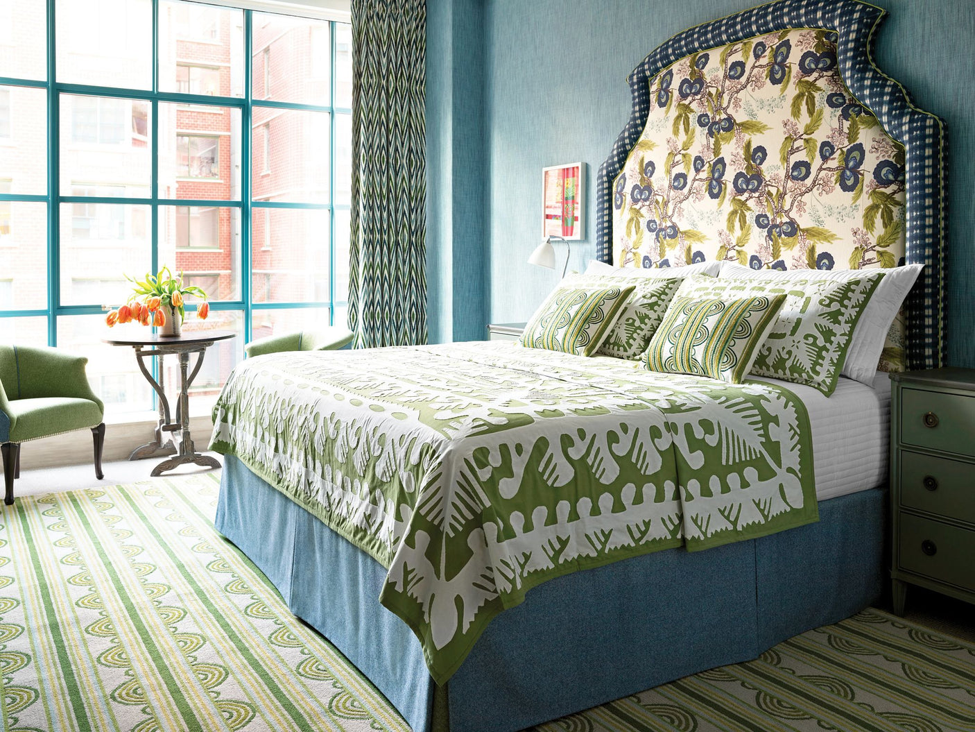 Button Hand Micro Hooked Wool Rug