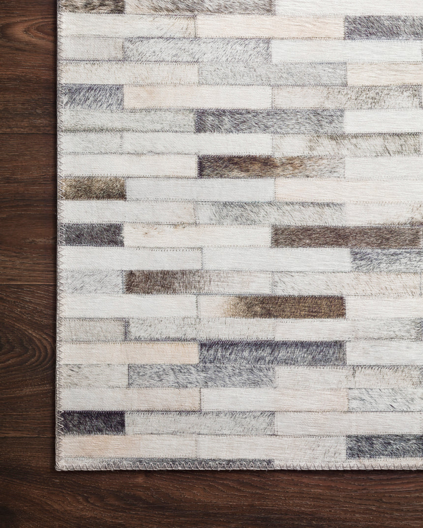 Maddox Rug 01 | Ivory / Grey