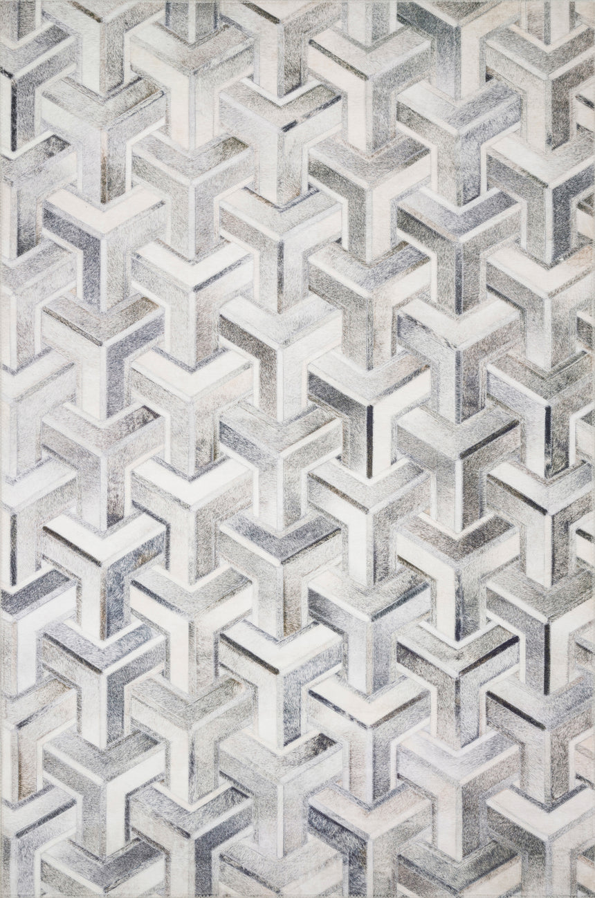 Maddox Rug 05 | Silver / Ivory