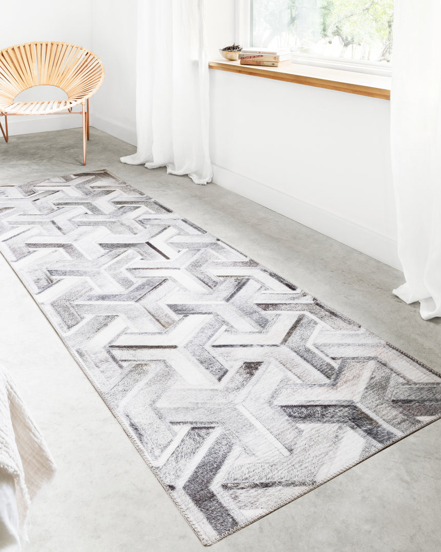 Maddox Rug 05 | Silver / Ivory