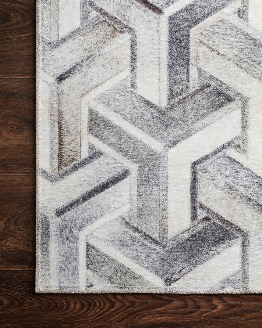 Maddox Rug 05 | Silver / Ivory