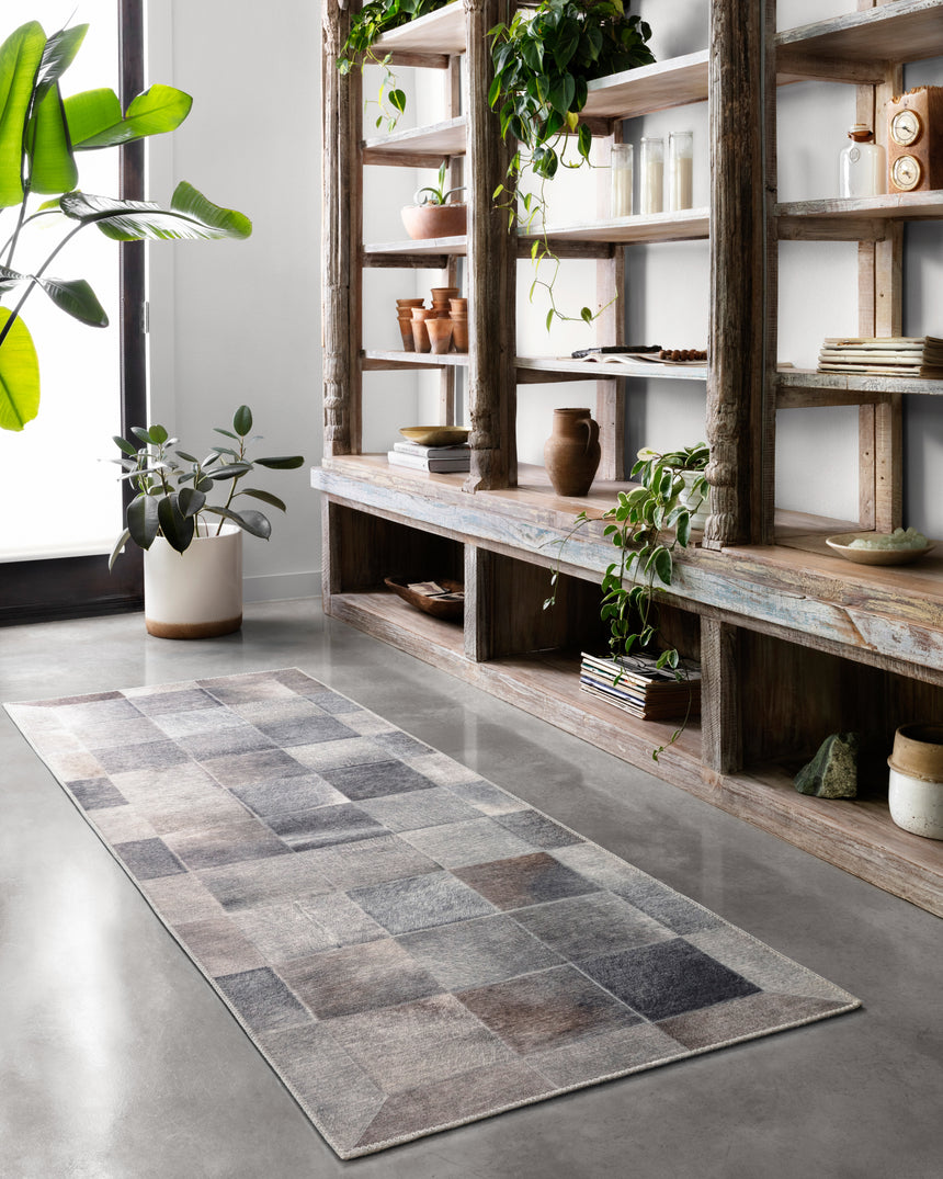 Maddox Rug 06 | Charcoal / Grey