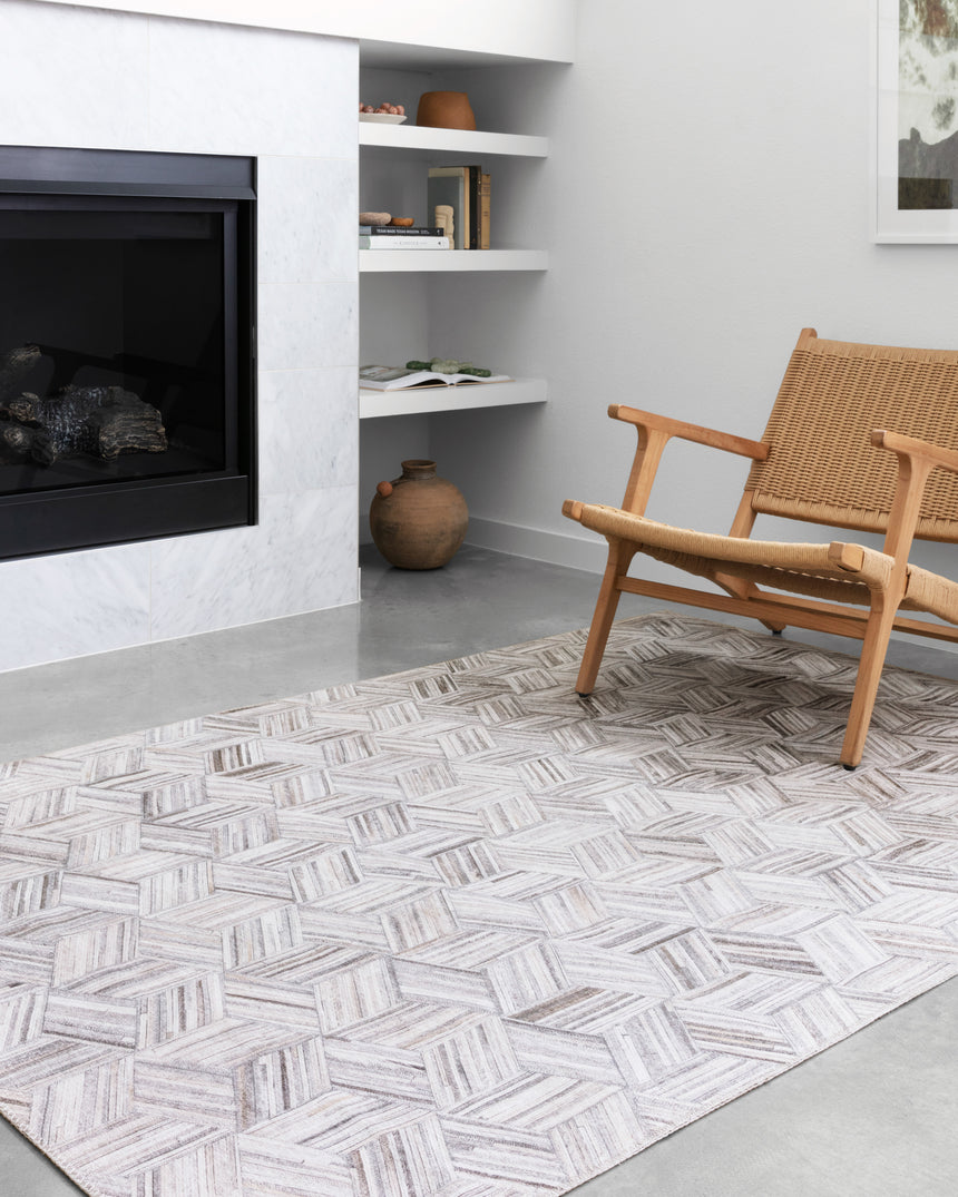 Maddox Rug 07 | Lt Grey / Ivory