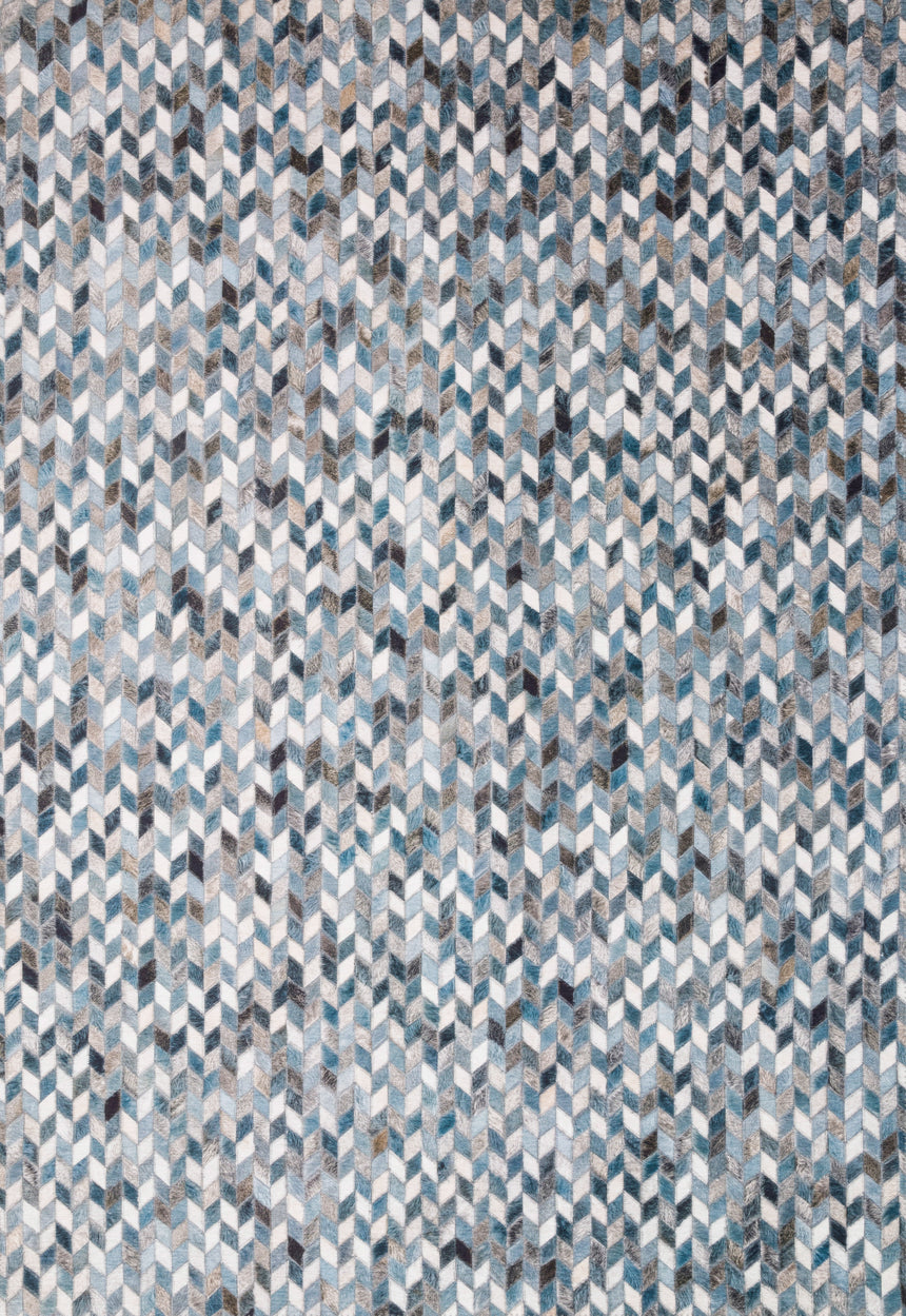 Maddox Rug 08 | Ocean / Grey