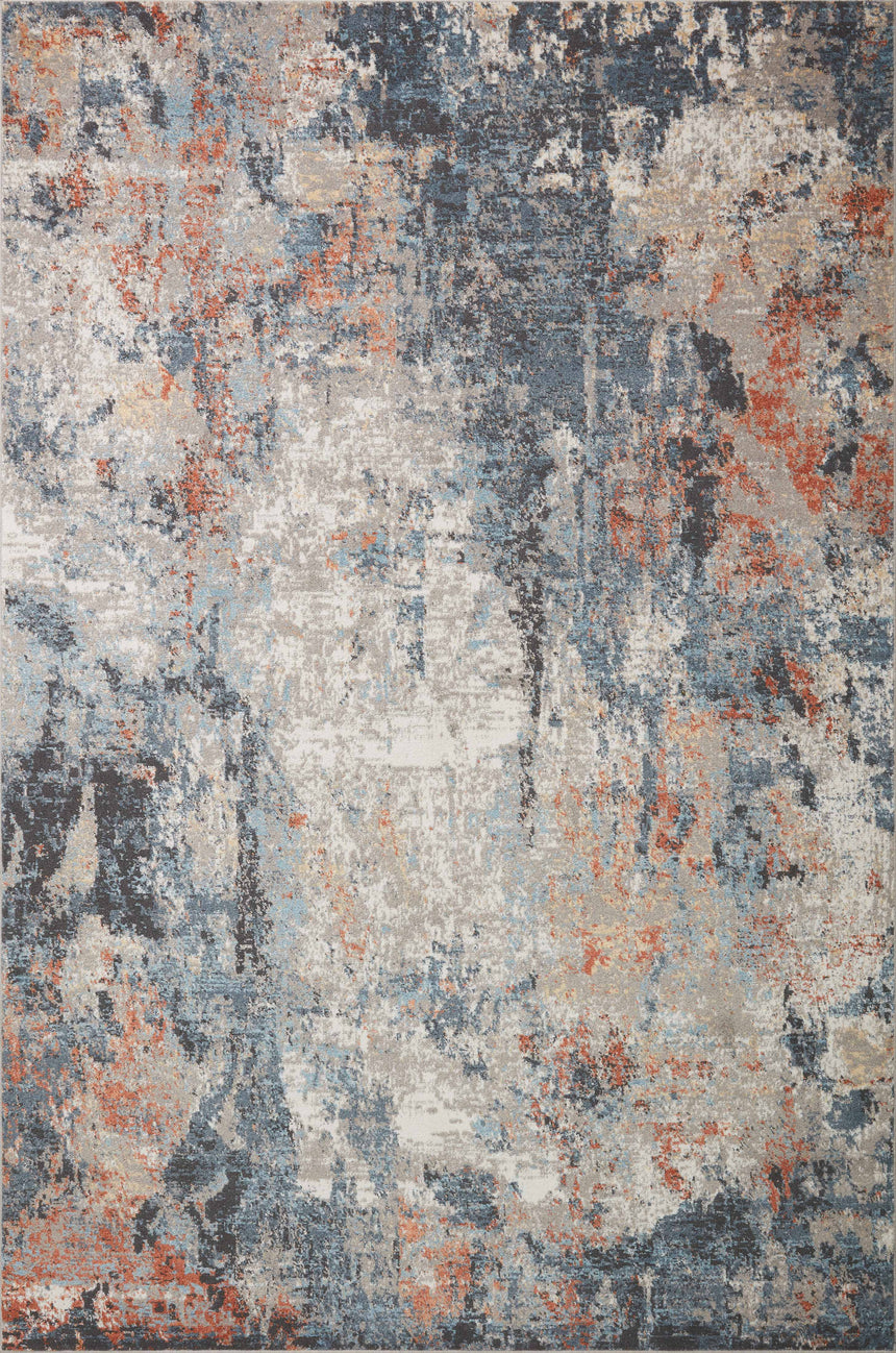 Maeve Rug 01 | Silver / Apricot