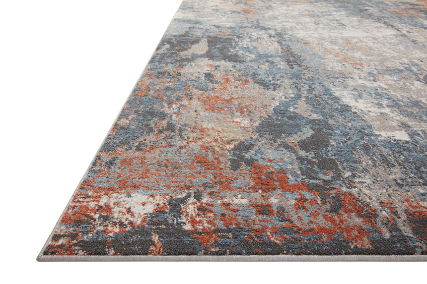 Maeve Rug 01 | Silver / Apricot
