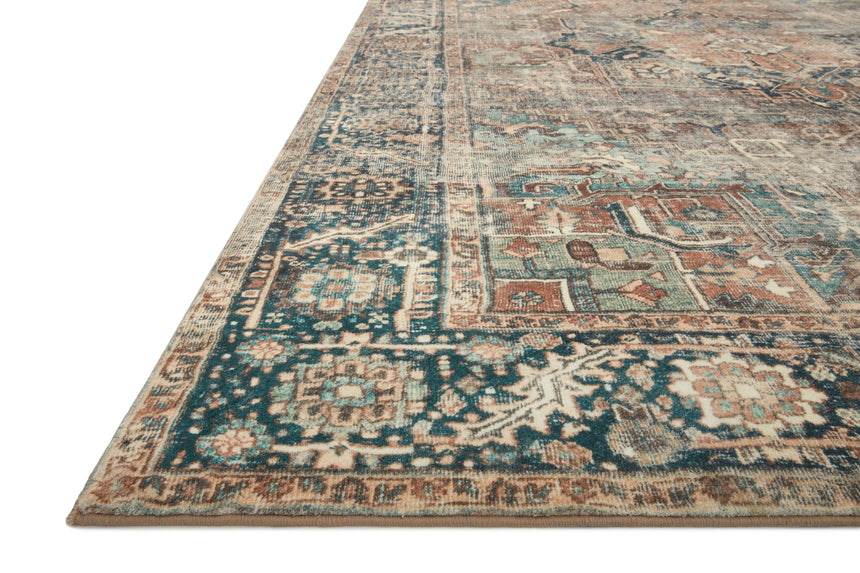 Margot Rug 02 | Terracotta / Lagoon