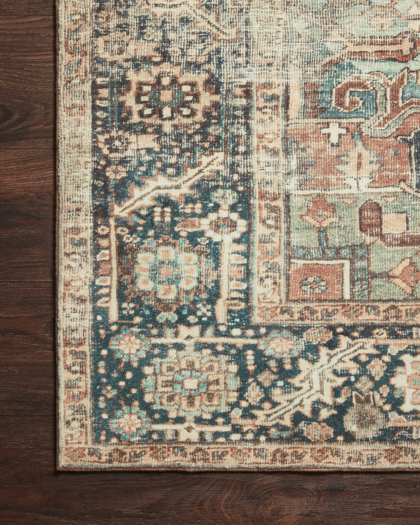 Margot Rug 02 | Terracotta / Lagoon
