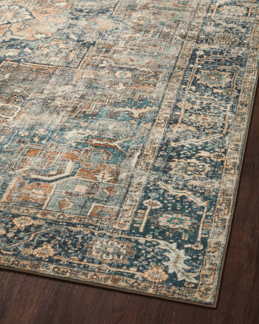 Margot Rug 02 | Terracotta / Lagoon