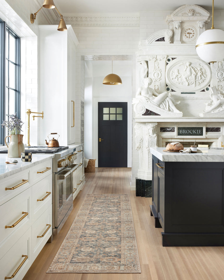 Margot Rug 03 | Ocean / Spice