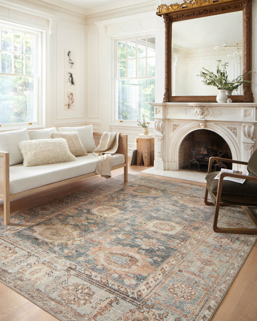Margot Rug 03 | Ocean / Spice