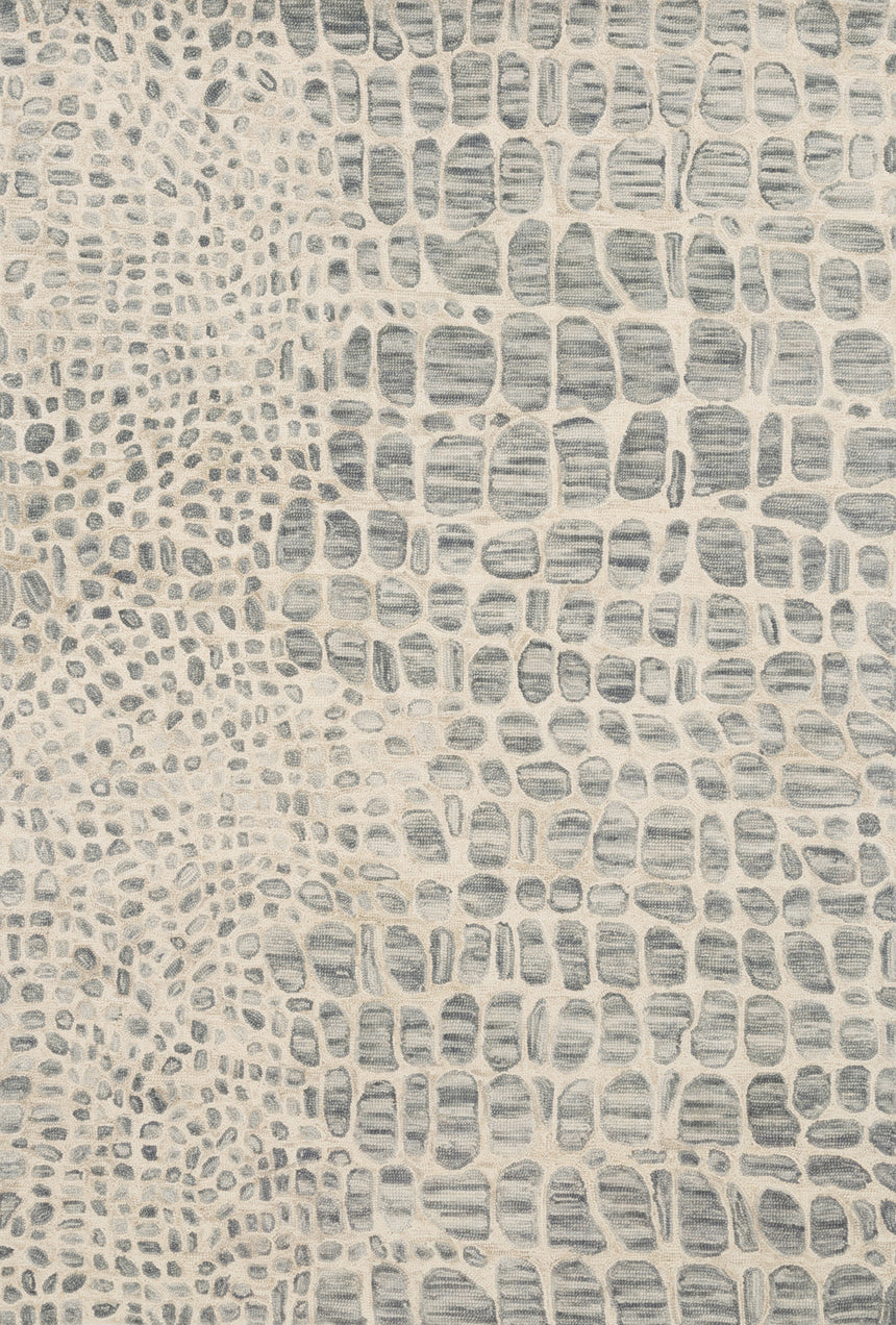 Masai Rug 03 | Silver Grey / Ivory