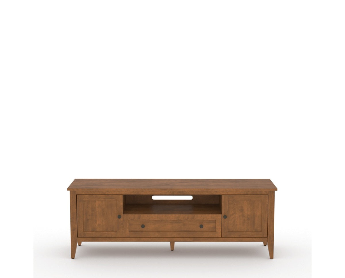 Canadel Living Media Unit 7225 in Oak Washed, front view