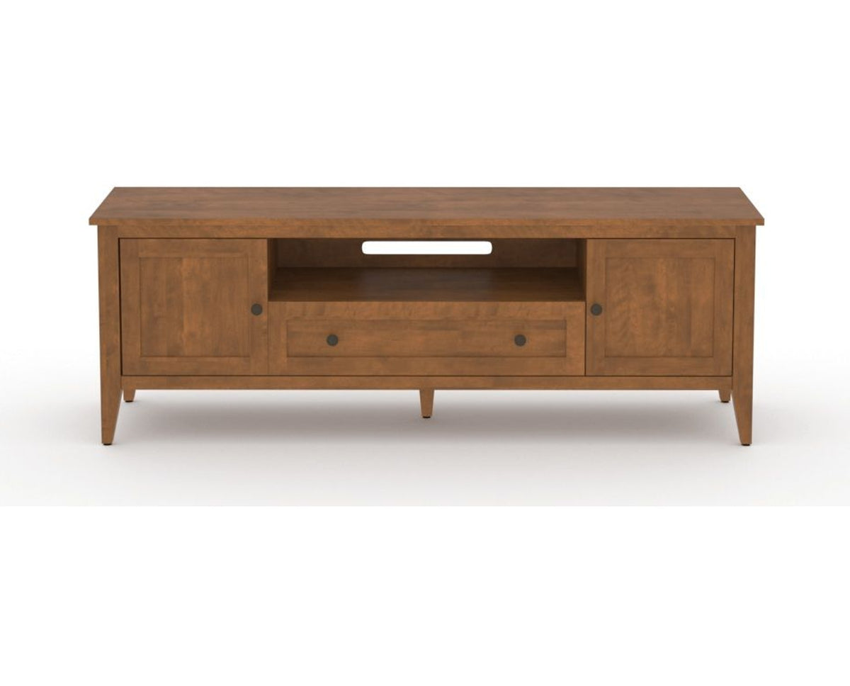 Canadel Accent Media Unit 7225 in Oak Washed, front view