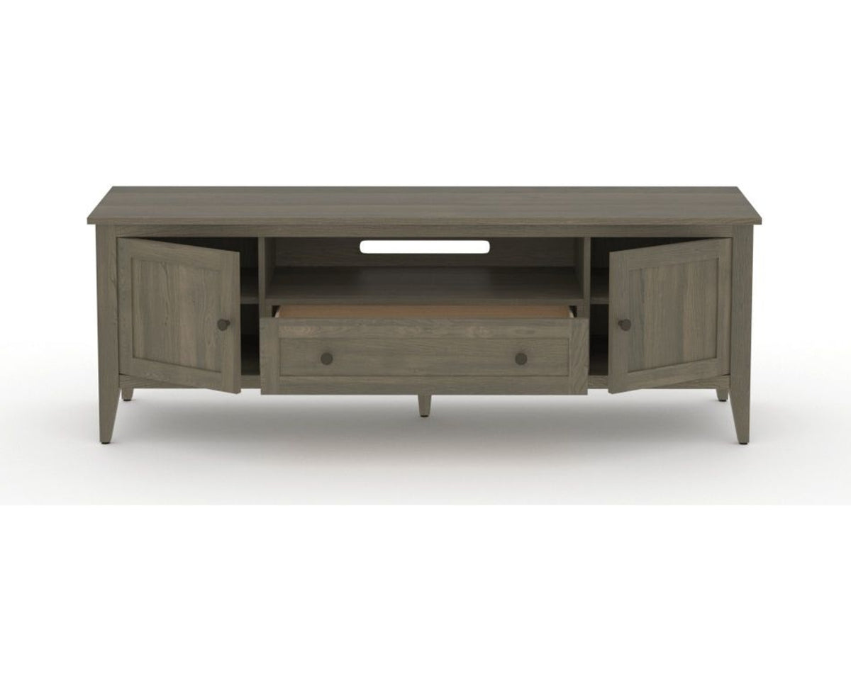 Canadel Accent Media Unit 7225 in 08 Shadow, open view