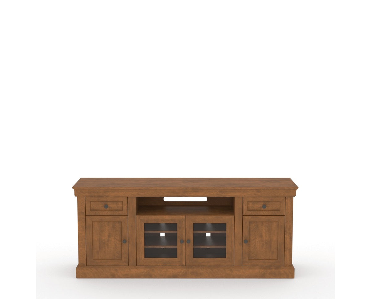 Canadel Living Media Unit 7230 in Oak Washed, front view