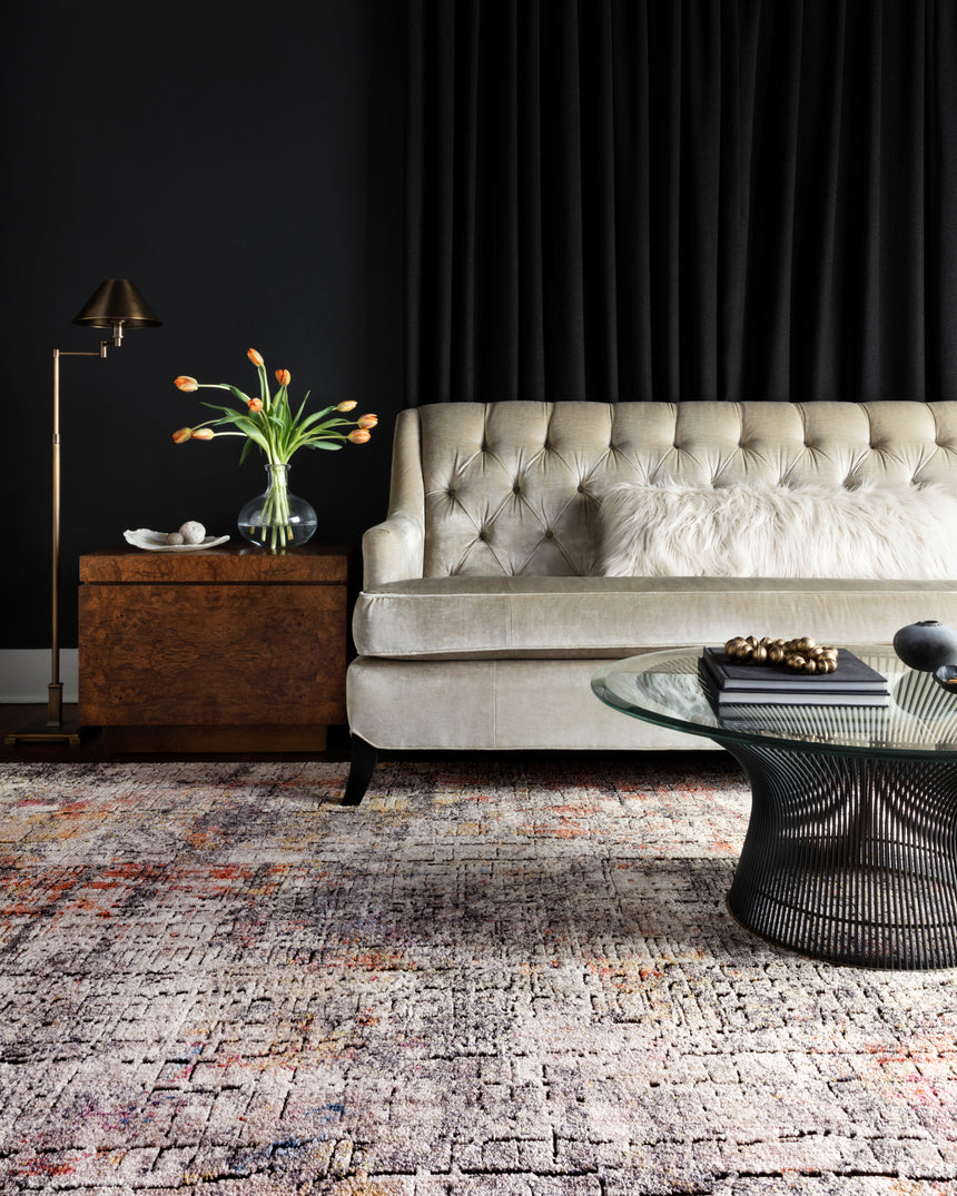 Medusa Rug 07 | Graphite / Sunset