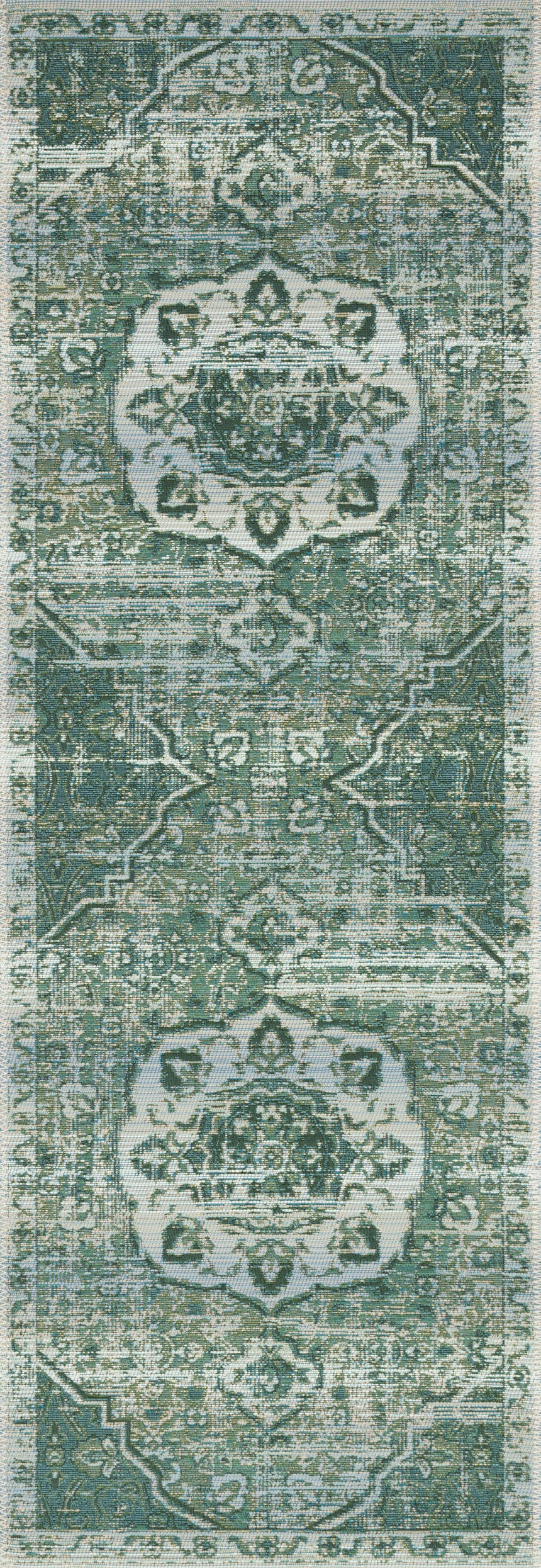 Mika Rug 06 | Green / Mist