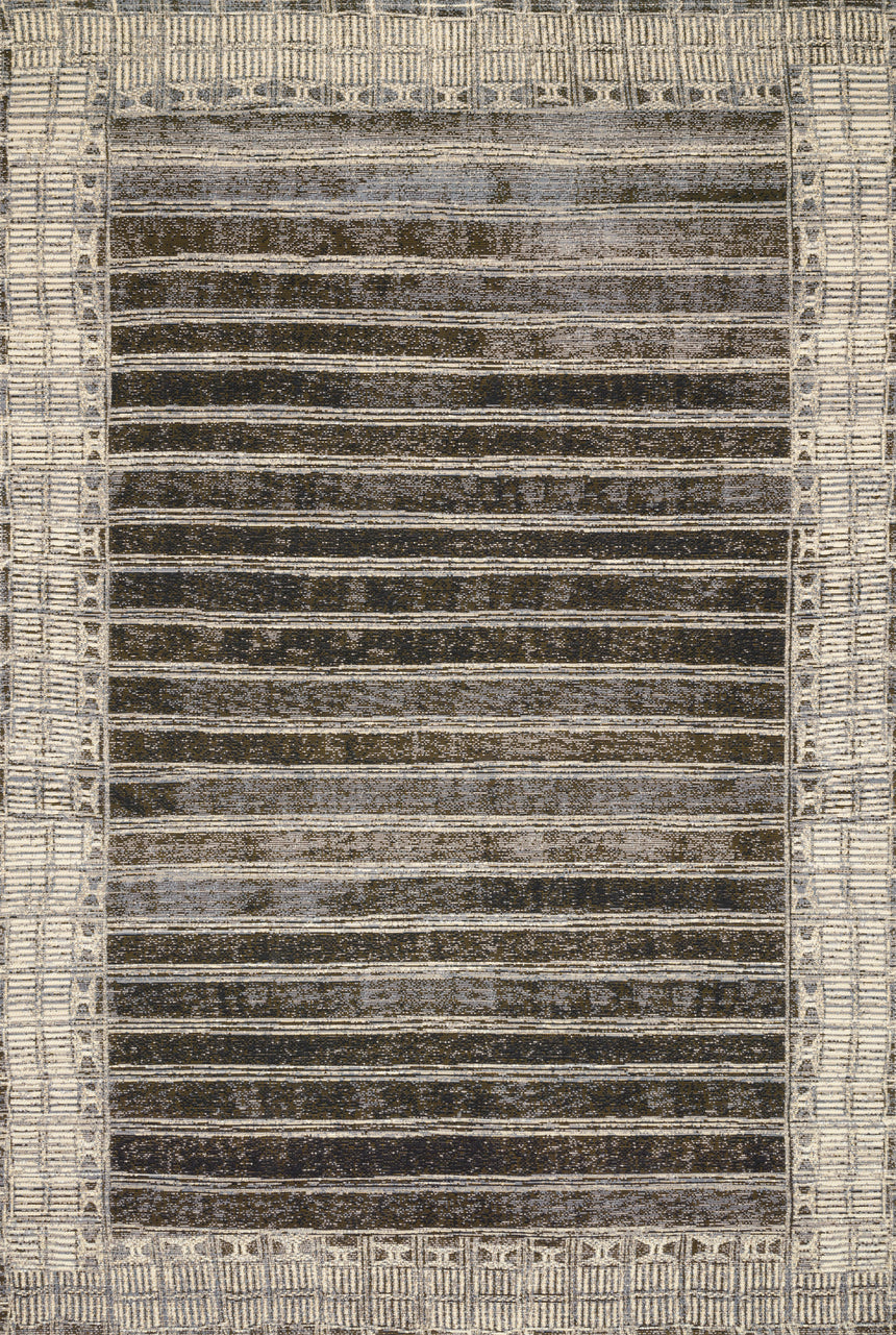 Mika Rug 07 | Charcoal / Ivory