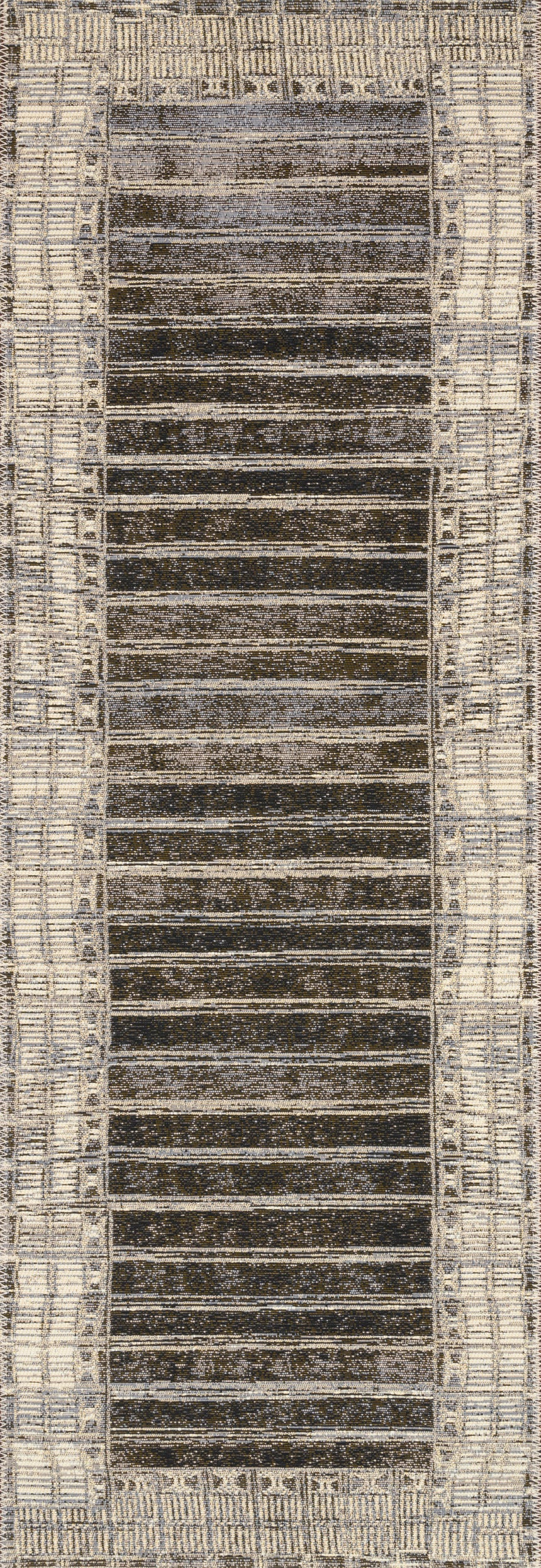 Mika Rug 07 | Charcoal / Ivory