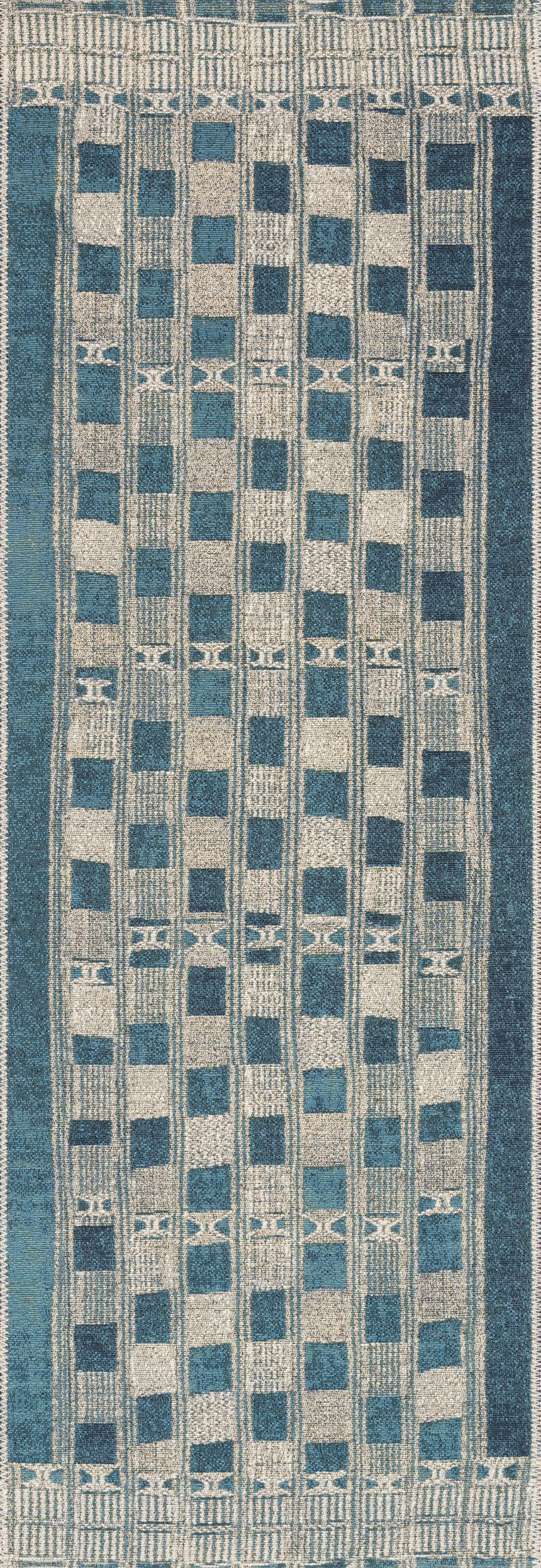Mika Rug 08 | Blue / Ivory