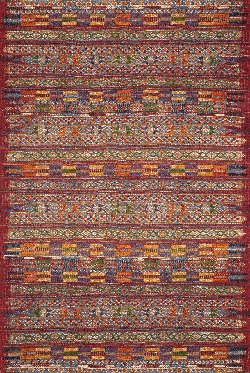 Mika Rug 09 | Red / Multi