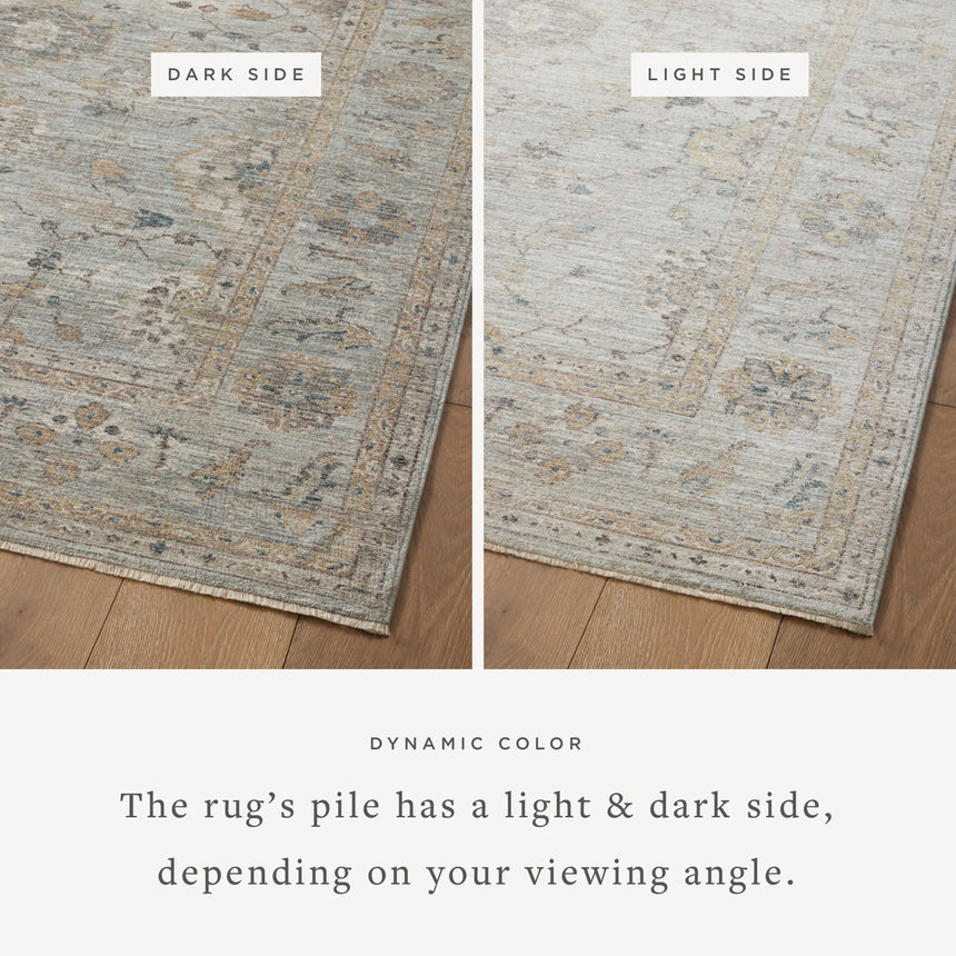 Millie Rug 02 | Sky / Gold
