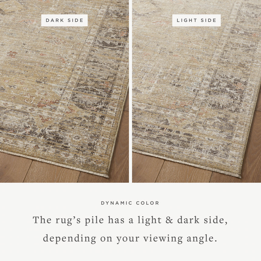 Millie Rug 03 | Gold / Charcoal