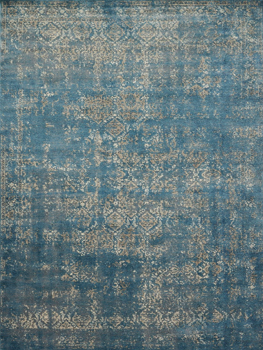Millennium Rug 05 | Blue / Taupe