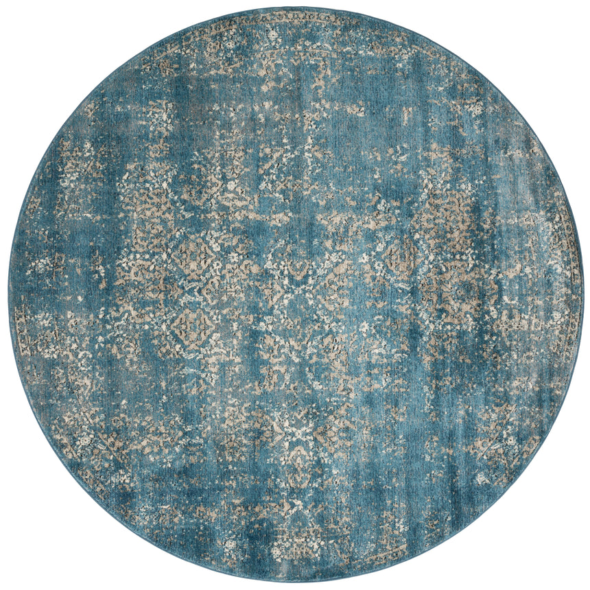 Millennium Rug 05 | Blue / Taupe
